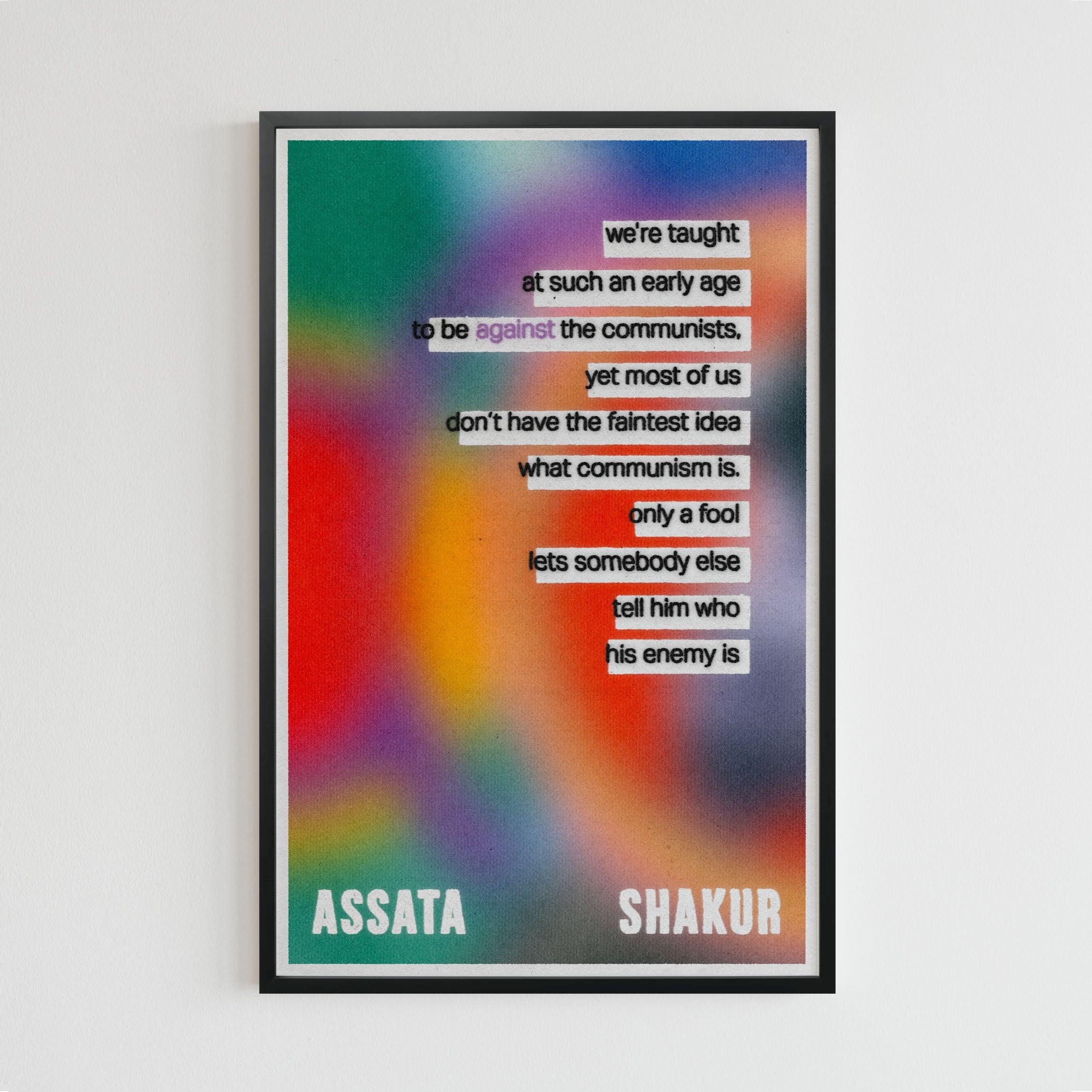 Assata quote (gradient)(11 x 17 Poster print) - Color Collective Press