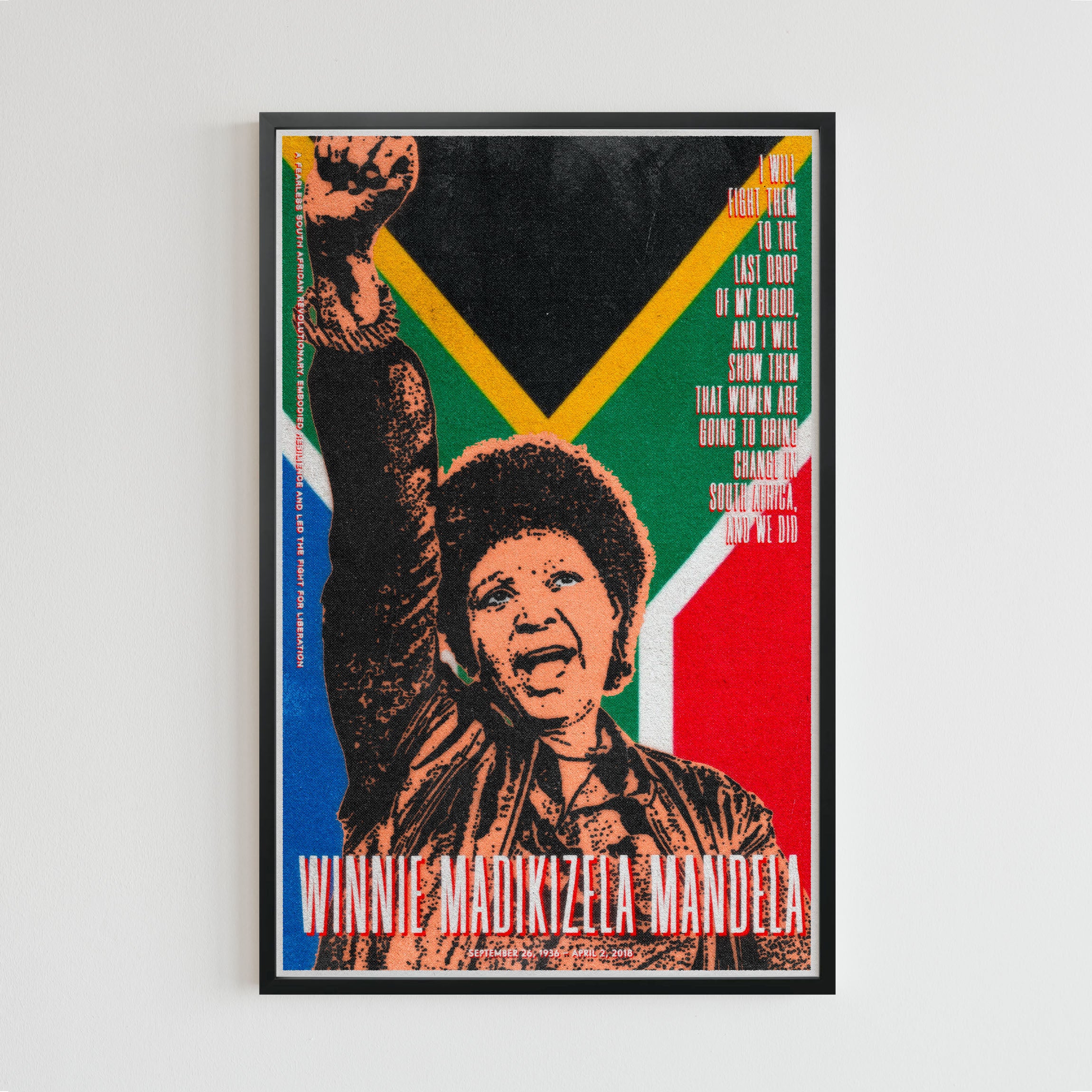 Winnie Madikizela Mandela (11 x 17 poster print)